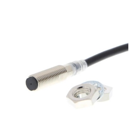 Omron E2E-X3D28-R 2M 681678 OMRON Proximity Sensor, Inductive, Brass-Nickel, M8, Flush, 20 mm, NA, 2 m R..
